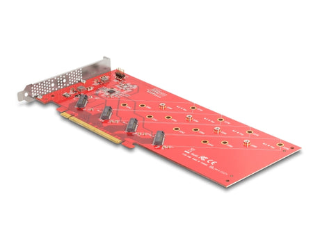 Delock 90617 Pci Express X16 Card To 4 X Internal Nvme M.2 Key M 110 Mm