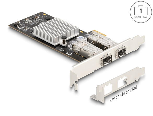 Delock 88336 Pci Express X1 Card To 2 X Sfp Slot Gigabit Lan I350