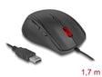 Delock 12548 Egonomic Optical 5-Button Usb Mouse - Left Handers