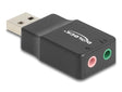 Delock 66634 External Usb Sound Card With Usb-A Male To 2 X 3.5 Mm