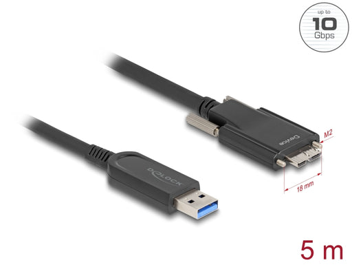 Delock 83211 Active Optical Cable Usb 10 Gbps Type-A Male To Type Micro-B Male