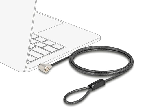 Navilock 20974 Laptop Security Cable With Key Lock For Standard Kensington Slot