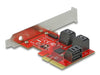 Delock 89042 6 Port Sata Pci Express X4 Card - Low Profile Form Factor