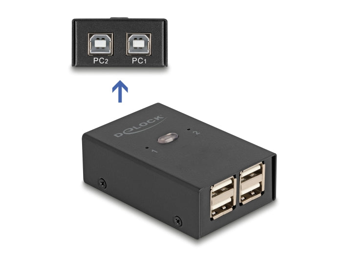 Delock 11505 Usb 2.0 Switch 2 Pc To 4 Devices