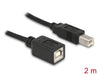 Delock 83427 Extension Cable Usb 2.0 B Male > B Female 2 M