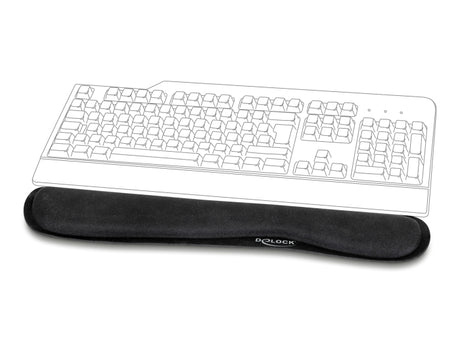 Delock 12558 Wrist Rest For Keybord / Laptop Black