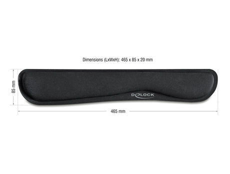 Delock 12558 Wrist Rest For Keybord / Laptop Black