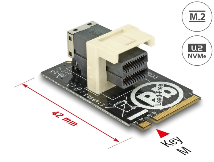 Delock 63918 Adapter M.2 Key M > Sff-8643 Nvme Horizontal 2242