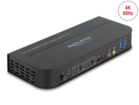 Delock 11481 Hdmi Kvm Switch 4K 60 Hz With Usb 3.0 And Audio