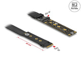 Delock 64136 Riser Card M.2 Key M Extension Nvme With 20 Cm Cable