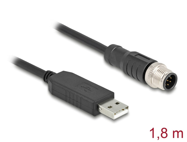 Delock 64257 M12 Serial Connection Cable With Ftdi Chipset