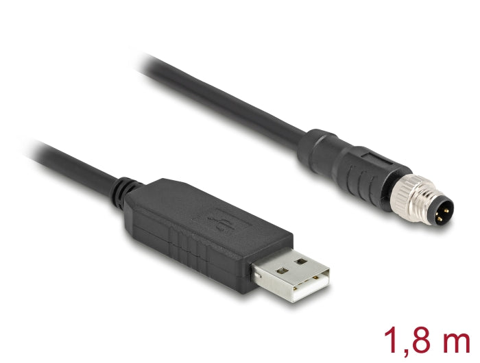 Delock 64258 M8 Serial Connection Cable With Ftdi Chipset