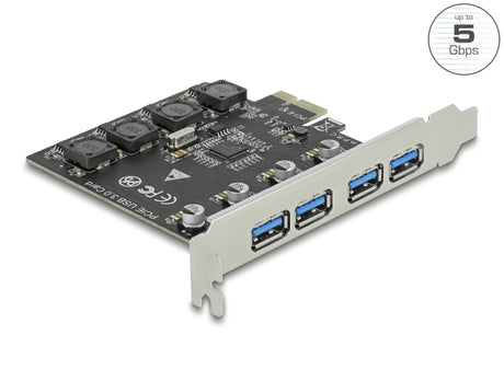 Delock 90509 Pci Express X1 Card To 4 X External Usb Type-A Female Usb