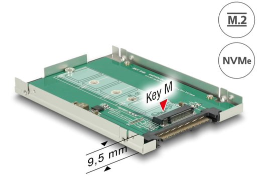 Delock 62710 2.5″ Converter U.2 Sff-8639 > M.2 Nvme Key M