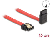 Delock 83973 Sata 6 Gb/S Cable Straight To Upwards Angled 30 Cm Red