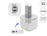 Delock 63331 M.2 Docking Station For 2 X M.2 Nvme Pcie Ssd With Clone Function