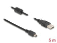 Delock 84916 Cable Usb 2.0 Type-A Male > Usb 2.0 Mini-B Male 5.0 M Black