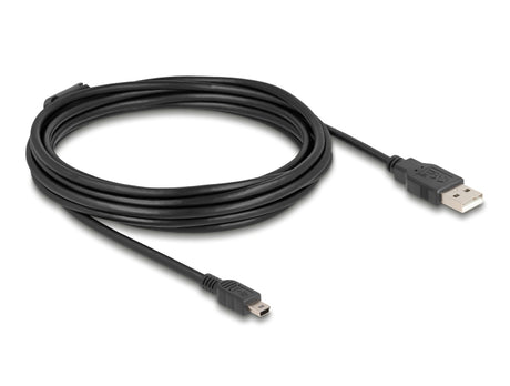 Delock 84916 Cable Usb 2.0 Type-A Male > Usb 2.0 Mini-B Male 5.0 M Black