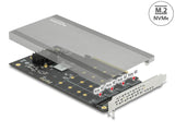 Delock 89044 Pci Express X16 Card To 4 X Internal Nvme M.2 Key M