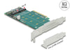 Delock 89045 Pci Express X8 Card To 2 X Internal Nvme M.2 Key M - Bifurcation