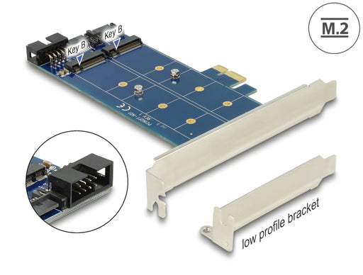 Delock 89374 Pci Express X1 Card > 2 X Internal M.2 Ngff