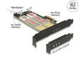 Delock 89630 Pci Express X4 Card > Internal M.2 Key B + Internal Nvme M.2 Key M