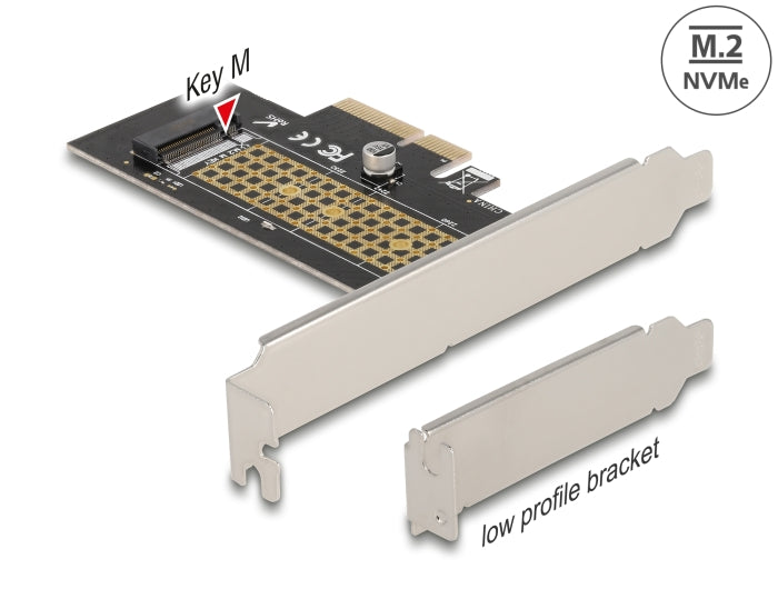 Delock 90047 Pci Express X4 Card To 1 X Internal Nvme M.2 Key M 80 Mm