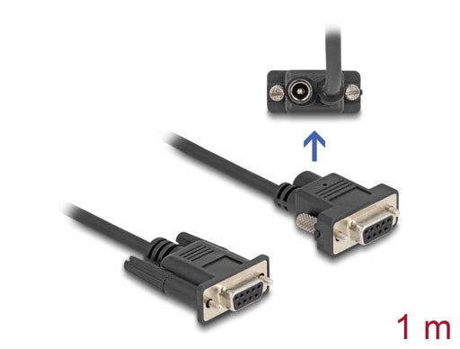 Delock 87837 Serial Cable Rs-232 D-Sub9 Female To D-Sub9 Female