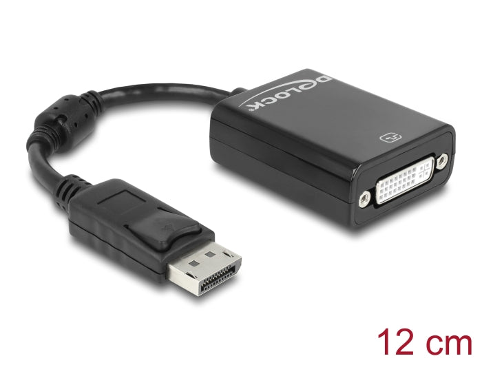 Delock 61847 Adapter Displayport 1.1 Male > Dvi Female Passive Black