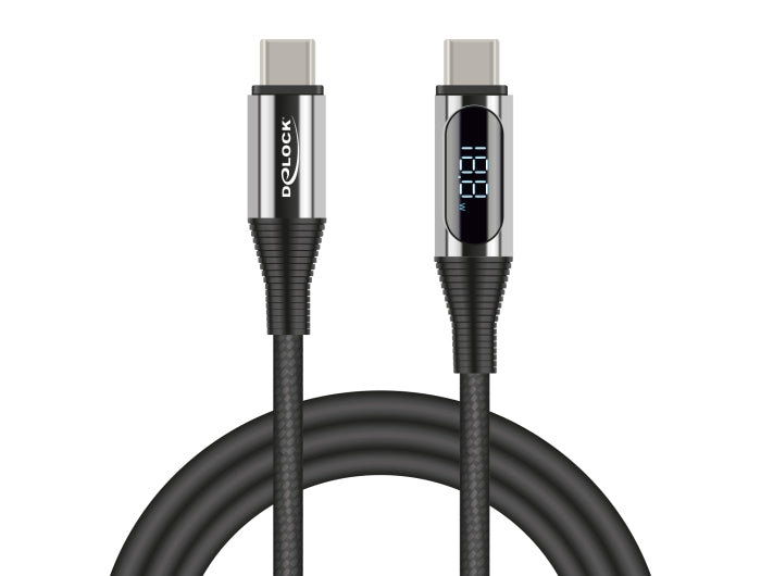 Delock 86809 Usb 2.0 Data And Fast Charging Cable Usb Type-C™ Male To Male