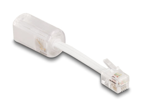 Delock 88170 Telephone Cable Rj10 Plug To Rj10 Jack With Connection Cable 30 Mm