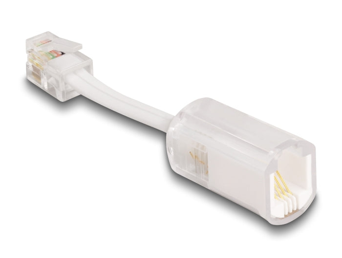 Delock 88170 Telephone Cable Rj10 Plug To Rj10 Jack With Connection Cable 30 Mm