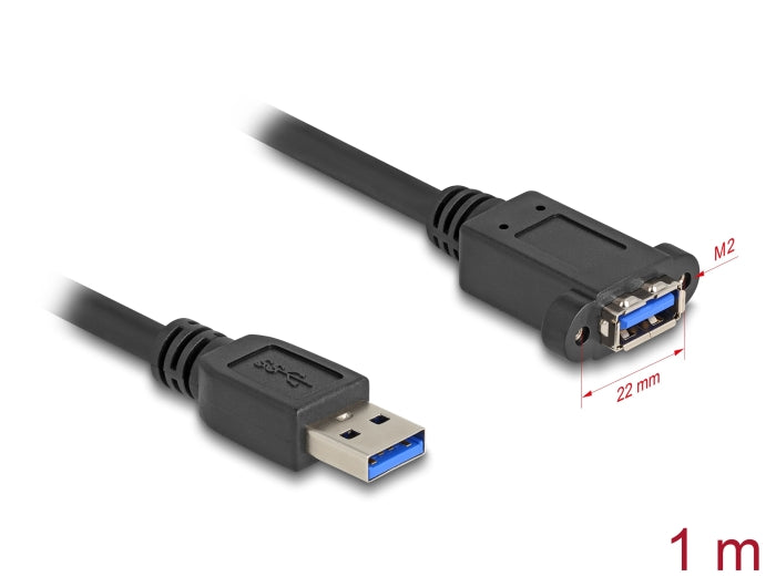 Delock 80486 Usb 5 Gbps Cable Usb Type-A Male To Usb Type-A Female