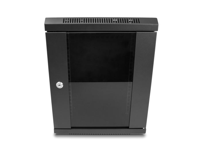 Delock 43418 10″ Network Cabinet With Glass Door 8U Black