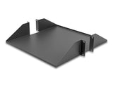 Delock 66748 19″ Shelf Double-Sided Up To 46 Kg From 500 Mm Depth 2U Dark Grey