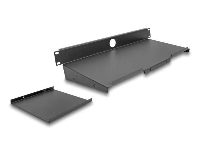 Delock 66749 19″ Shelf For Keyboard And Mouse 1U Dark Grey