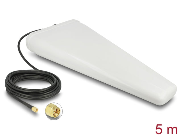 Delock 12002 Lte Antenna Sma Plug 9 - 11 Db Directional With Connection Cable