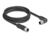 Delock 80529 M12 Cable L-Coded 4 Pin Male Right Angled To Female Straight Pur