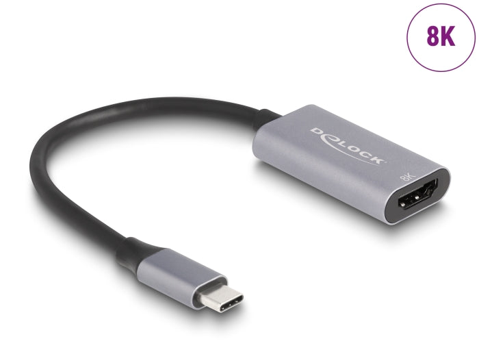 Delock 60021 Usb Type-C™ Adapter To Hdmi 8K With Hdr Function Aluminium