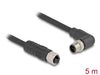 Delock 80531 M12 Cable L-Coded 4 Pin Male Right Angled To Female Straight Pur