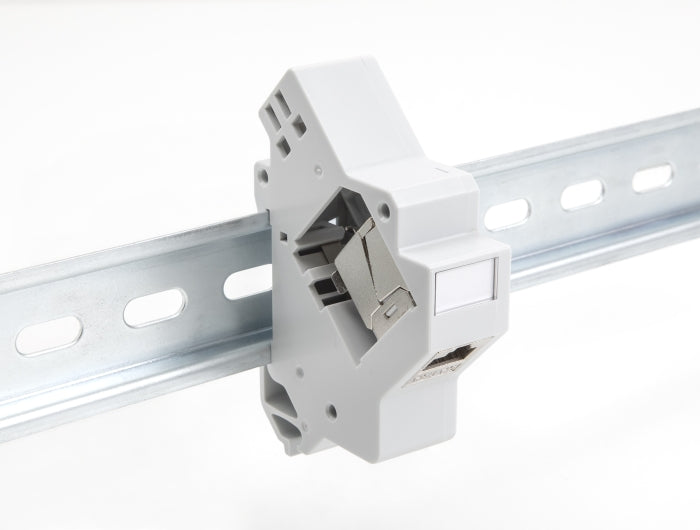 Delock 67043 Keystone Holder For Din Rail With Grounding Grey