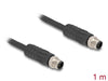 Delock 80514 M12 Cable L-Coded 4 Pin Male To Male Pur