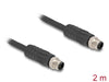 Delock 80515 M12 Cable L-Coded 4 Pin Male To Male Pur