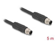 Delock 80517 M12 Cable L-Coded 4 Pin Male To Male Pur