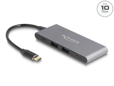 Delock 64111 4 Port Usb Type-C™ Hub With 2 X Usb Type-A And 2 X Usb Type-C™