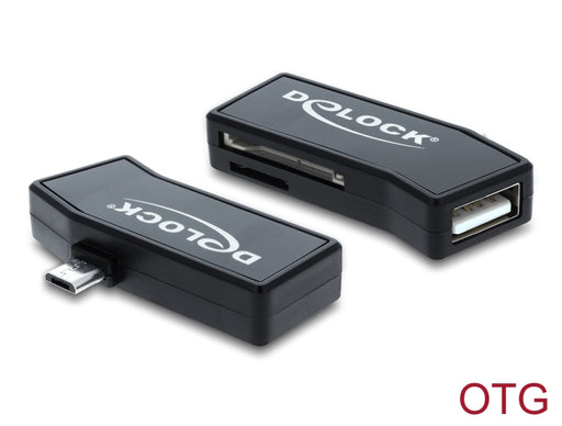 Delock 91730 Micro Usb Otg Card Reader + 1 X Usb Port