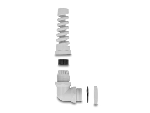 Delock 60586 Cable Gland With Strain Relief 90° Angled Pg13.5 Grey