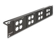 Delock 88195 D-Type 19″ Patch Panel With 4 D-Type Plates 86 X 86 Mm