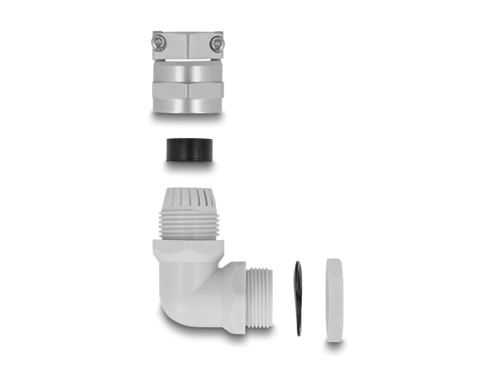 Delock 60592 Cable Gland With Strain Relief And Bending Protection 90° Angled