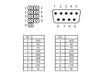 Delock 89300 Low Profile Slot Bracket > 1 X Serial Pin Layout: 1:1